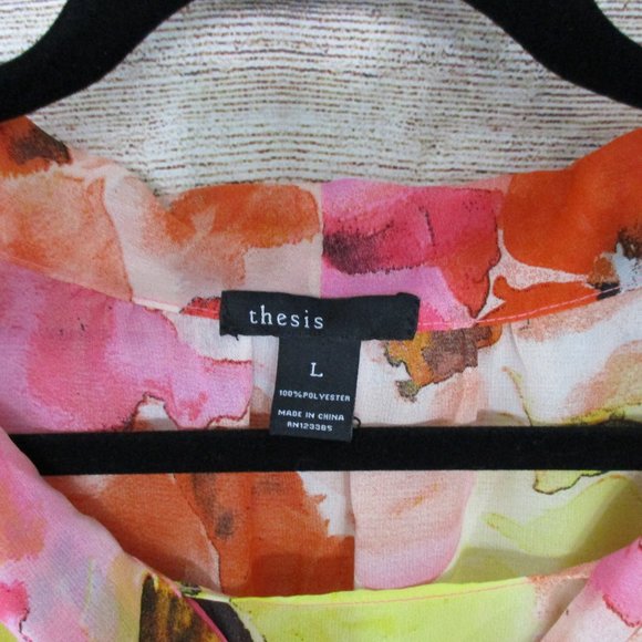 thesis sheer floral summer blouse - Picture 6 of 8